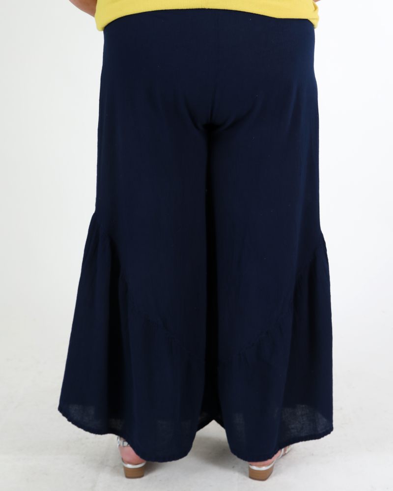 100% cotton Breeze pants navy blue - Oh my Gauze!