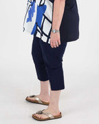 Nata Navy Blue Trousers - G!OZE