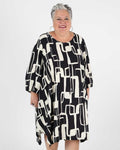 Black & White Dress Mother-of-pearl - G!Ozé