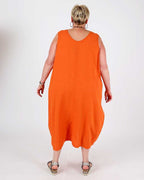 Niac Orange Dress - G!Ozé