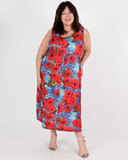 Angie Poppy Dress - Maloka
