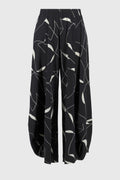 Geometric Print Silky Knit Culotte Pants - Joseph Ribkoff