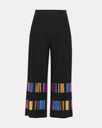 Silky Knit Stripe Print Culotte Pants - Joseph Ribkoff
