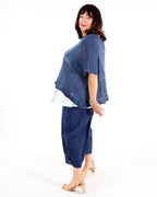 Navy Blue Noggia Pants - G!Ozé