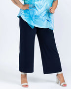 Navy Petite Palazzo Pant - Black LABB
