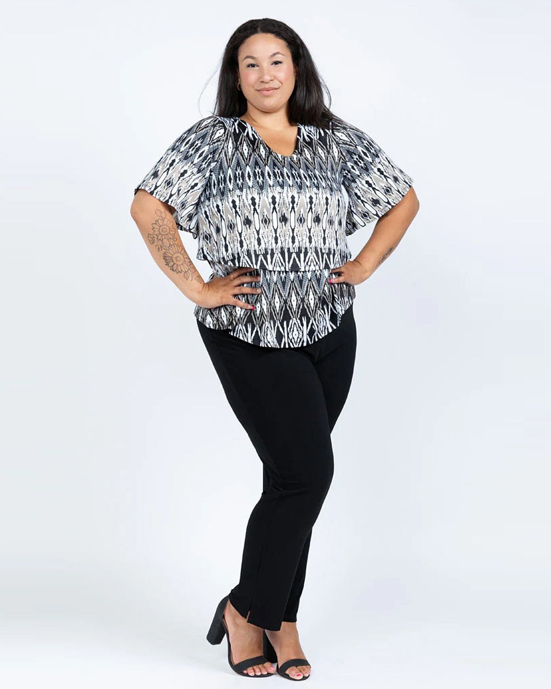 Everyday Straight Leg Pull On Pant- Black LABB