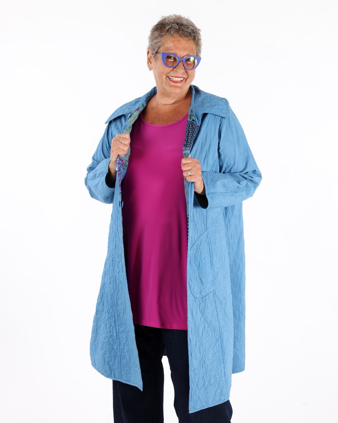 Rosalie 100% cotton reversible jacket - Parsley & Sage