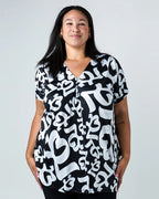 Draped Top - Black LABB