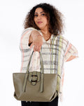 Khaki handbag - Balaboosté