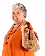 Natural fabric handbag - Balaboosté