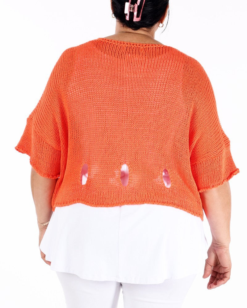 Orange Cherry Sweater - Marie the Moon
