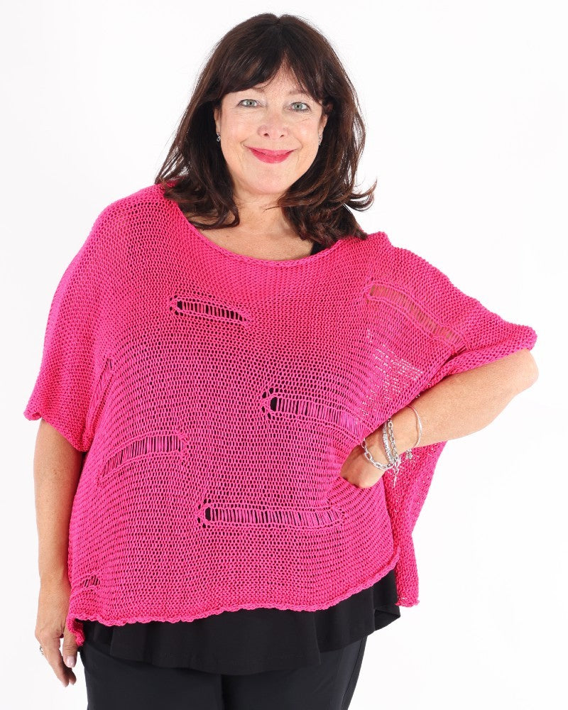 Fuchsia banana sweater - Marie la Lune