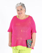 Fuchsia banana sweater - Marie la Lune