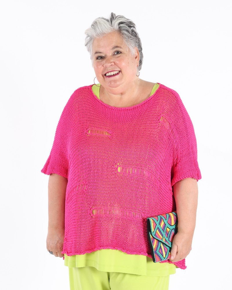 Fushia banana sweater - Marie la Lune