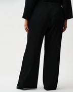 Pleated Scuba Crepe Wide-Leg Pants - Joseph Ribkoff