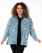 Irma Denim Emb Jacket - Parsley & Sage