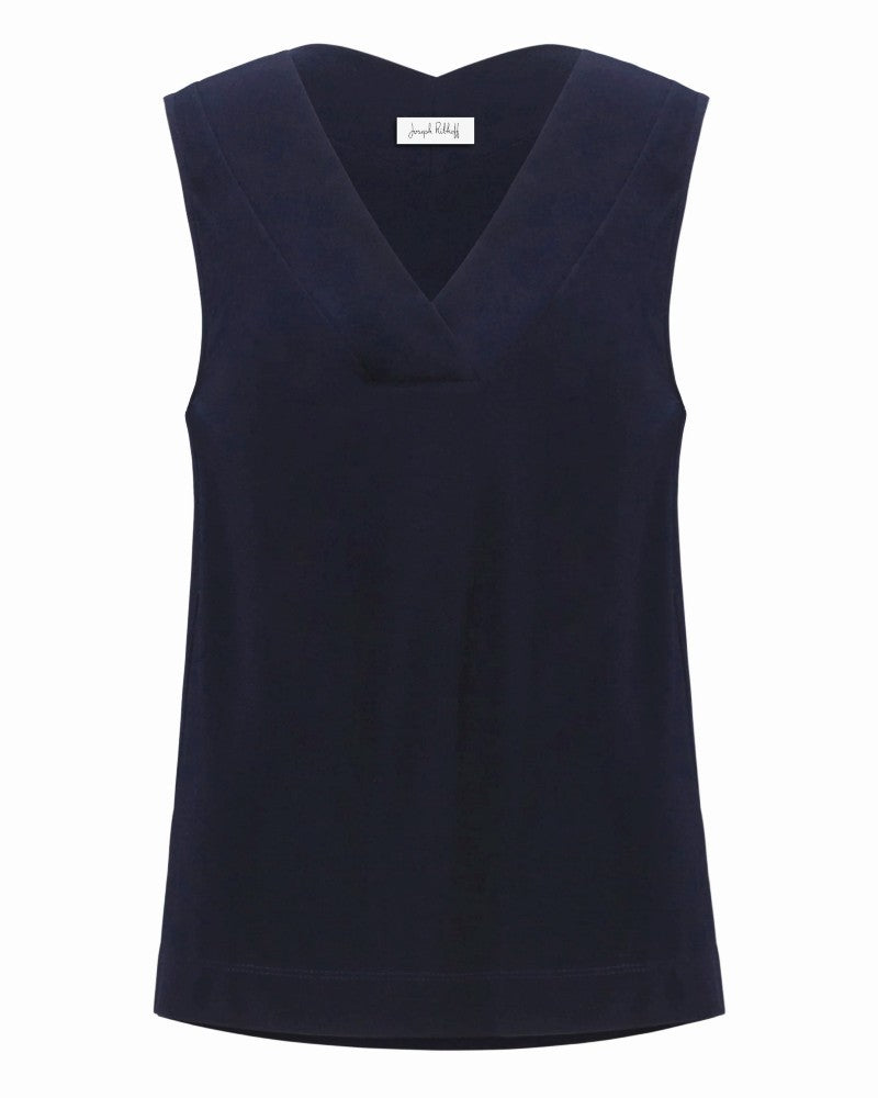 Navi Silky Knit Sleeveless Top - Joseph Ribkoff
