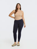 Navy Blue Basic Viscose Leggings - Matt