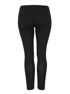 Black Basic Viscose Leggings - Dull Finish