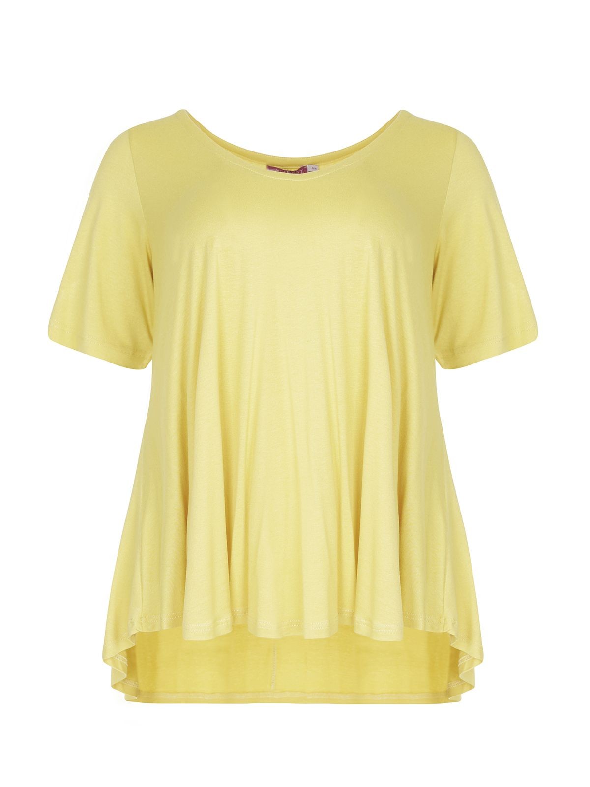 Basic curve hem yellow top - Mat