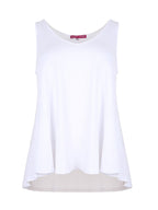Basic white tank top - Matte