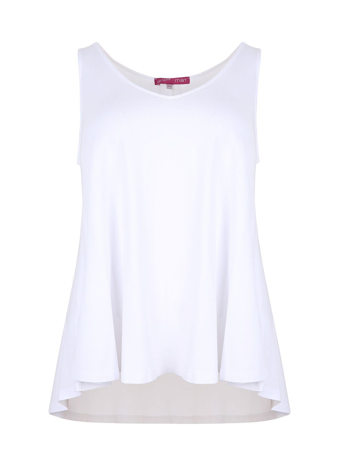 Basic white tank top - Mat