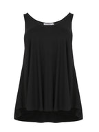 Basic black tank top - Matte