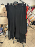 Fluid Pants with Mesh Hem Black - Kozan