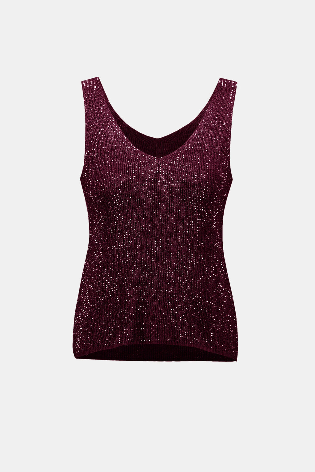 Camisole en tricot métallique avec strass - Joseph Ribkoff
