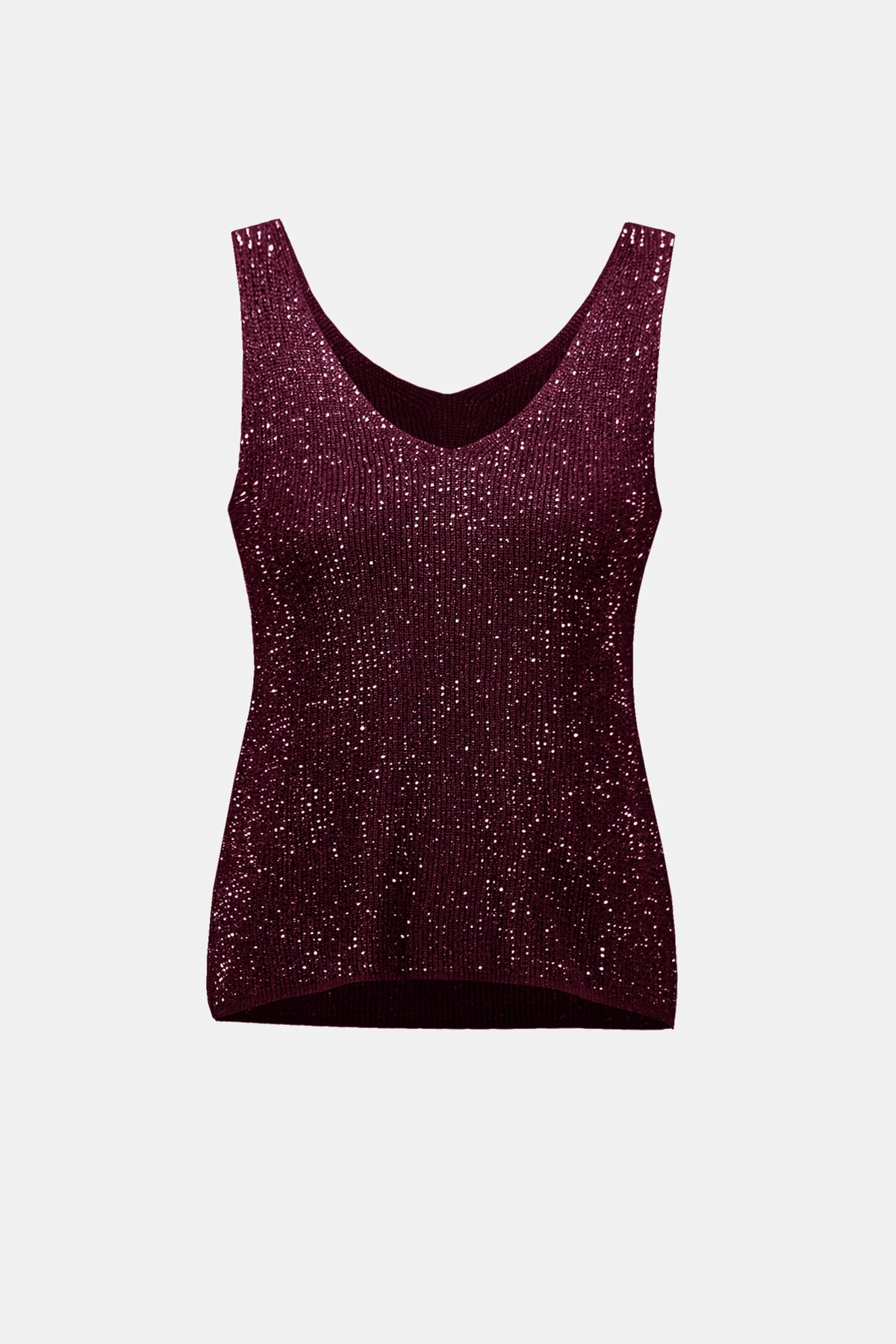 Camisole en tricot métallique avec strass - Joseph Ribkoff