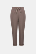 Pantalon jogger en jersey scuba à enfiler avec cordon de serrage à la taille - Joseph Ribkoff