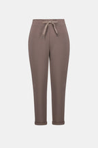 Pantalon jogger en jersey scuba à enfiler avec cordon de serrage à la taille - Joseph Ribkoff