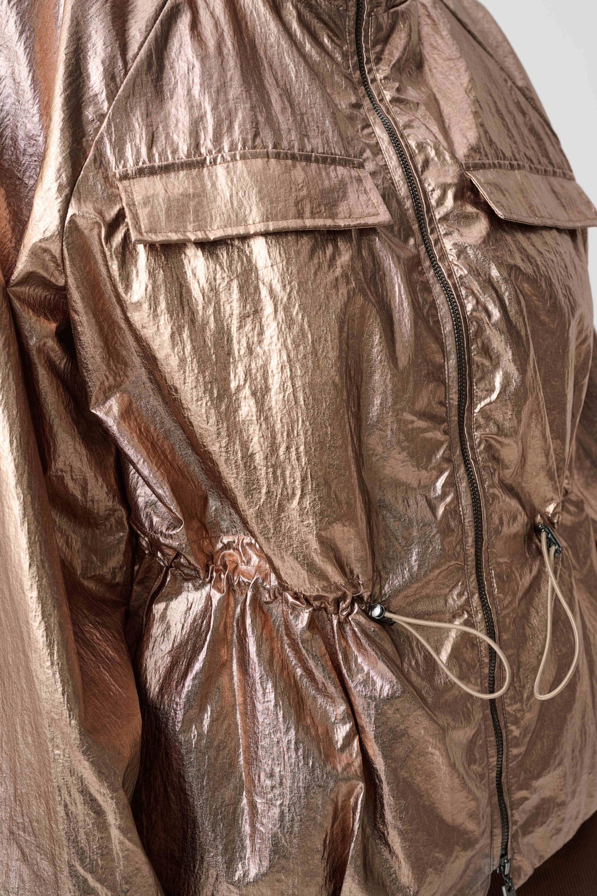 Blouson cocon en nylon métallique - Joseph Ribkoff