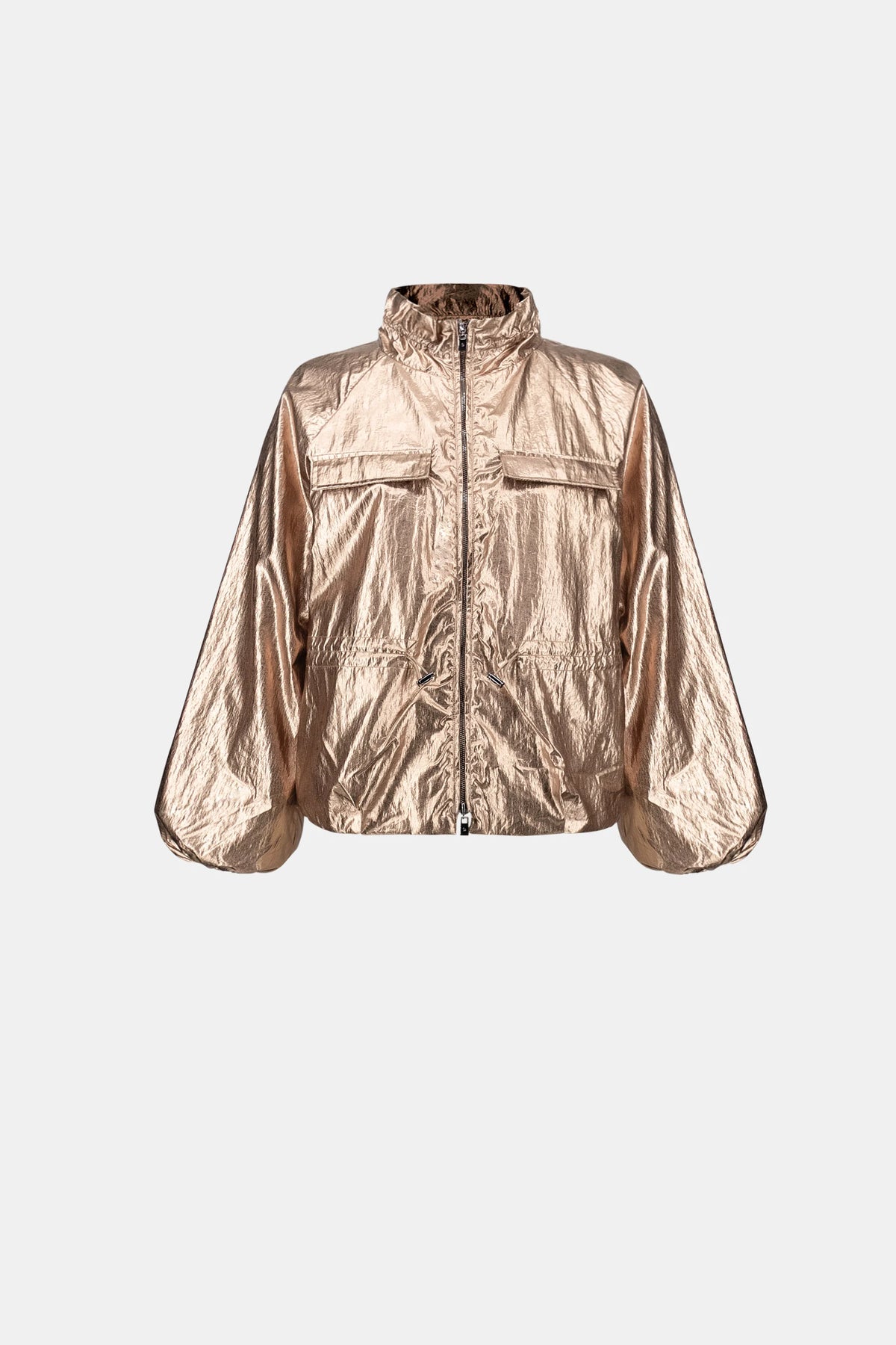 Blouson cocon en nylon métallique - Joseph Ribkoff