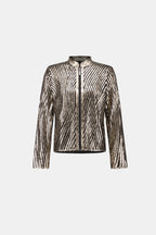 Veste ajustée en soutache métallique - Joseph Ribkoff