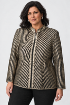 Veste ajustée en soutache métallique - Joseph Ribkoff