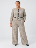 Blouson en bouclé à carreaux - Joseph Ribkoff