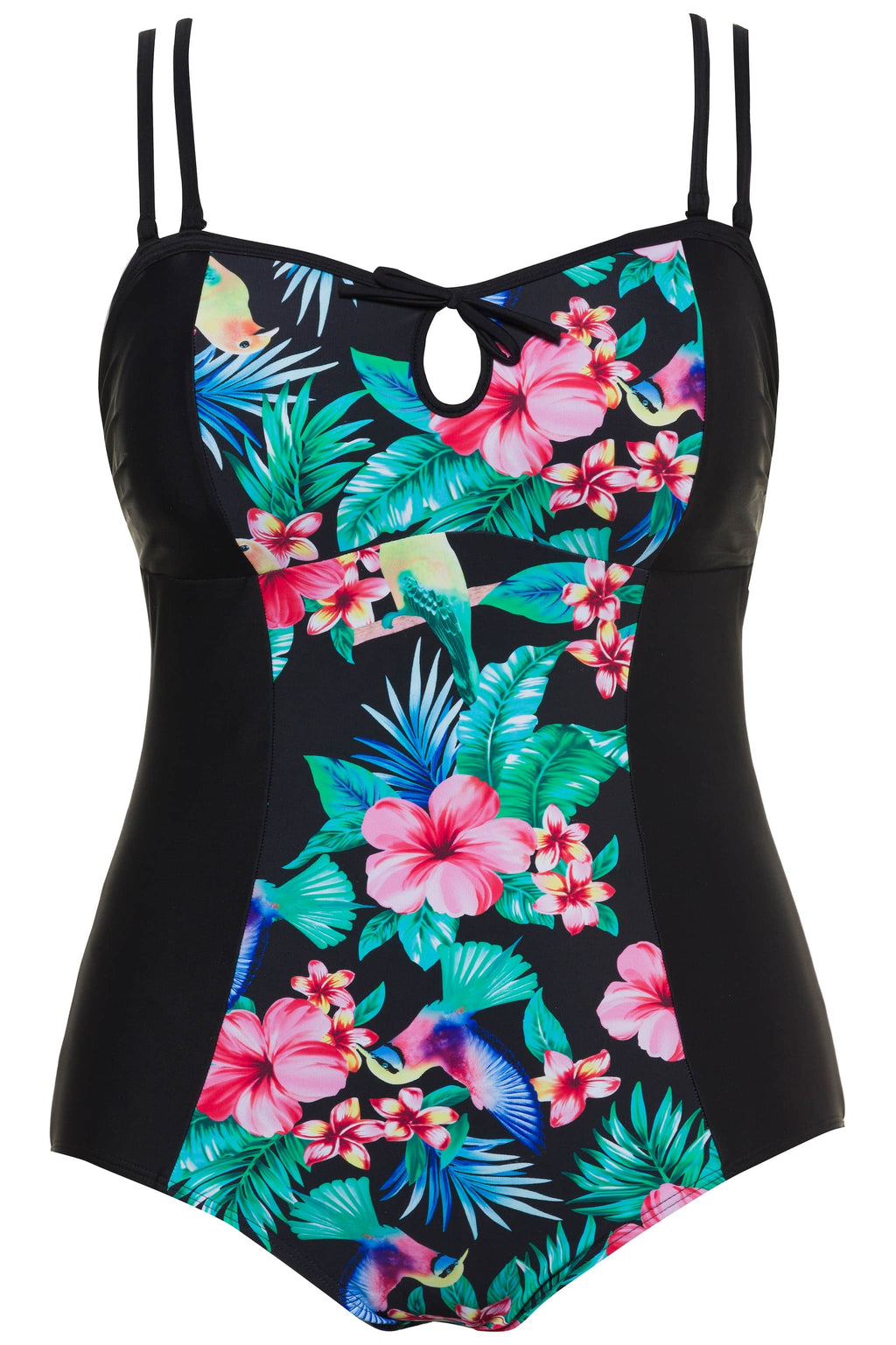 Swimsuit with tropical print - R.R.P.
