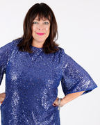 Blue sequined dress - MAT