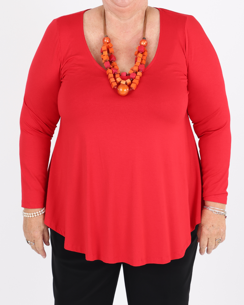 Basic Top Red- Matte