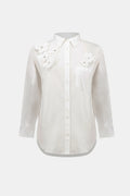 Blouse à fleurs 3D et strass - Joseph Ribkoff