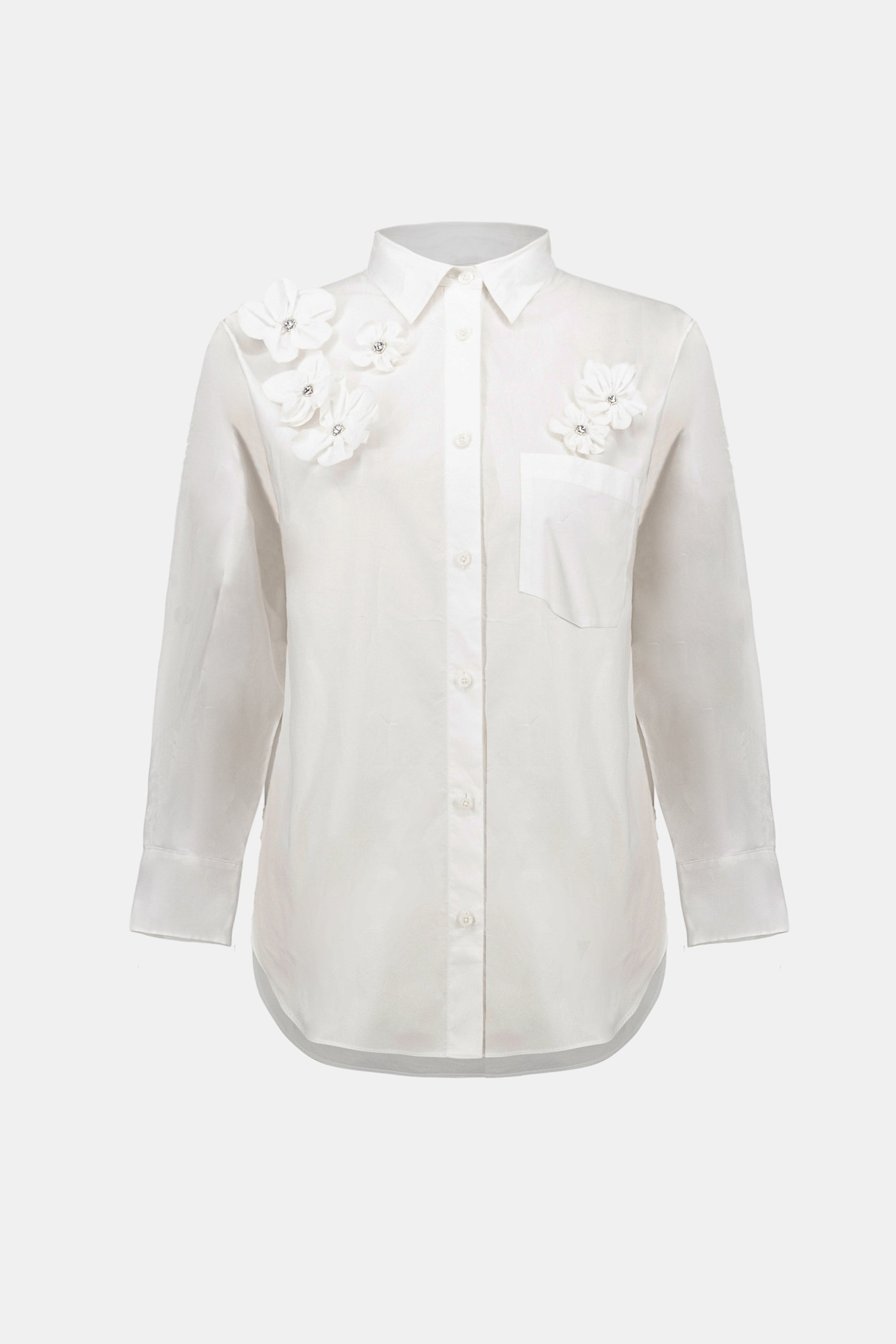 Blouse à fleurs 3D et strass - Joseph Ribkoff