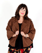 Blouson boxy effet suède - Joseph Ribkoff