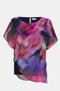 Haut asymétrique à imprimé floral - Joseph Ribkoff