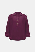 Haut boxy en popeline extensible - Joseph Ribkoff