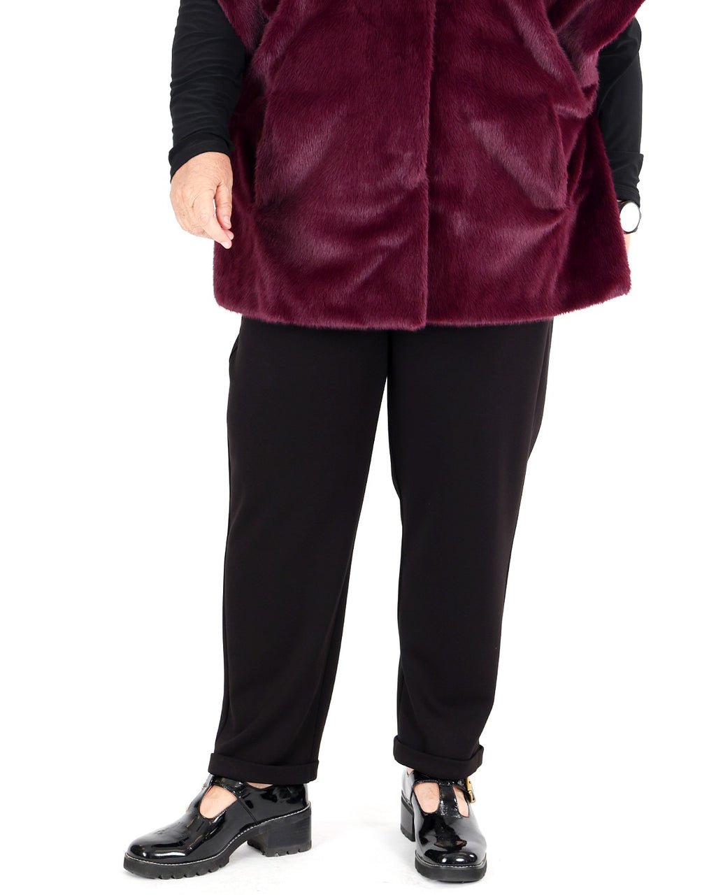 Pantalon jogger en jersey scuba à cordon - Joseph Ribkoff