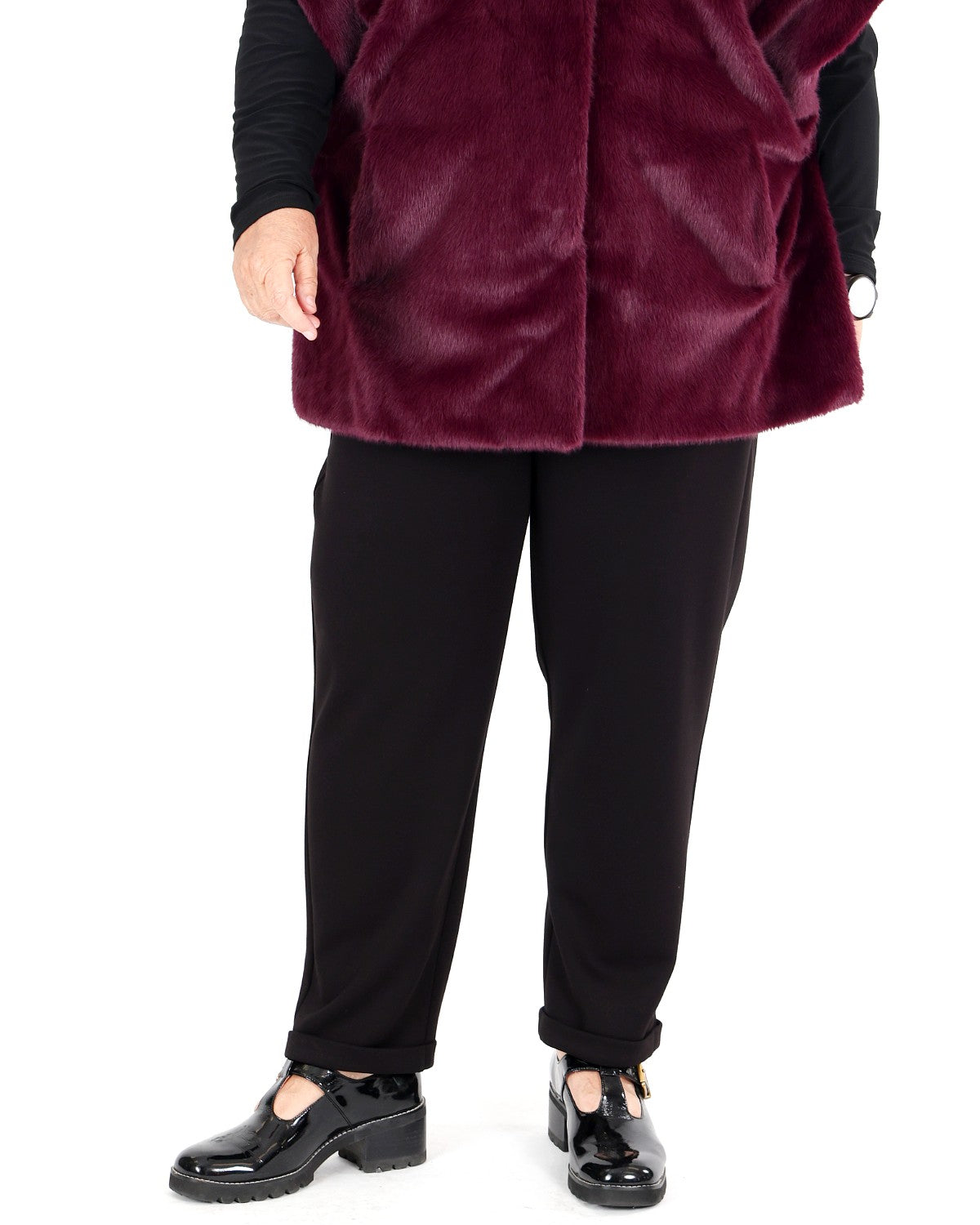 Pantalon jogger en jersey scuba à cordon - Joseph Ribkoff