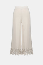 Pantalon-culotte à ourlet dentelle - Joseph Ribkoff