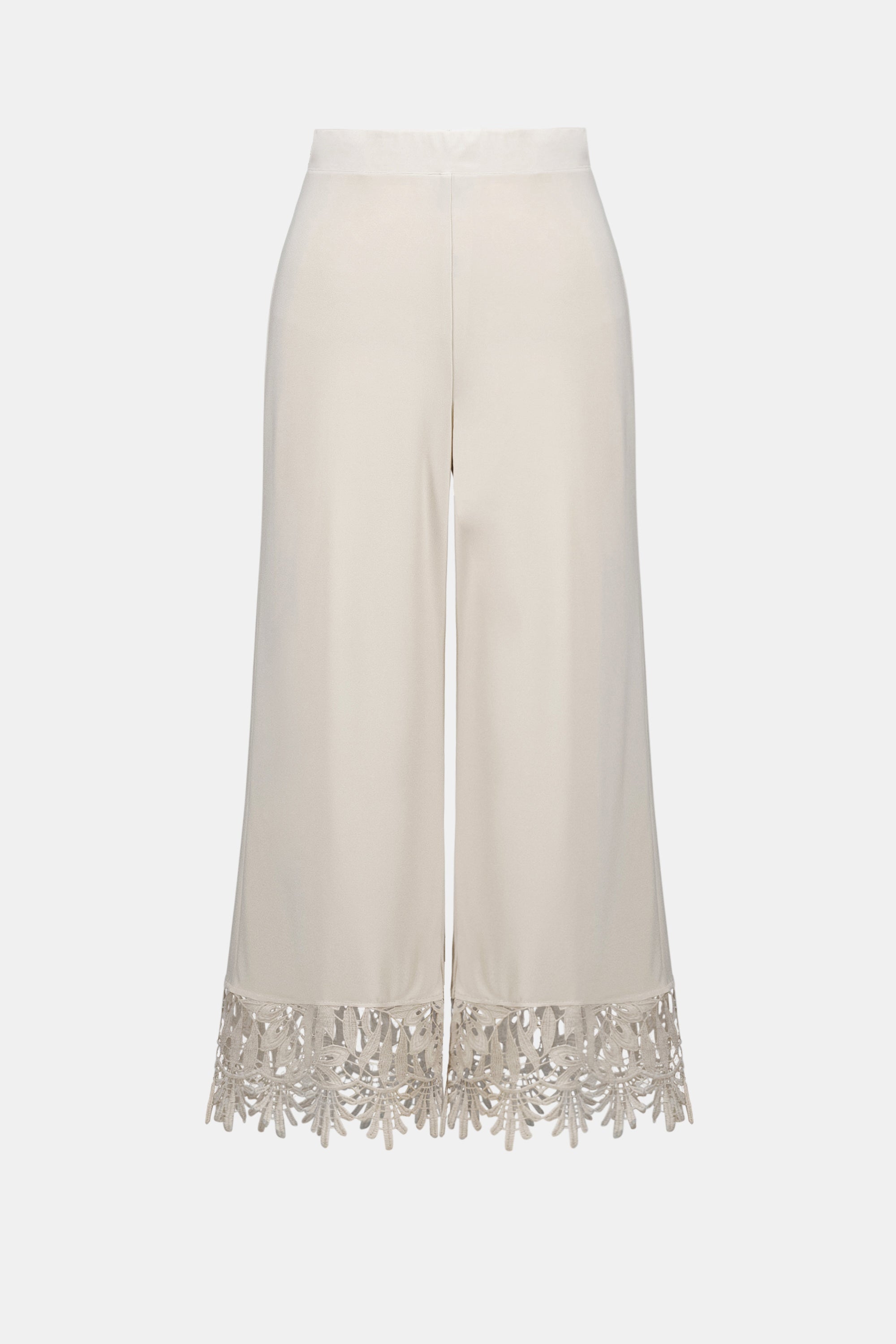 Pantalon-culotte à ourlet dentelle - Joseph Ribkoff