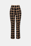Pantalon à imprimé abstrait en tricot soyeux - Joseph Ribkoff
